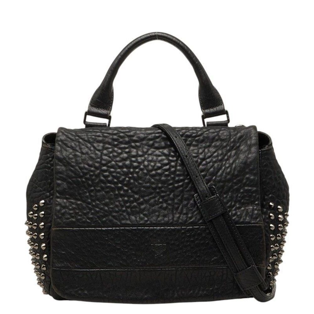 MCM Studs Leather 2way Bag